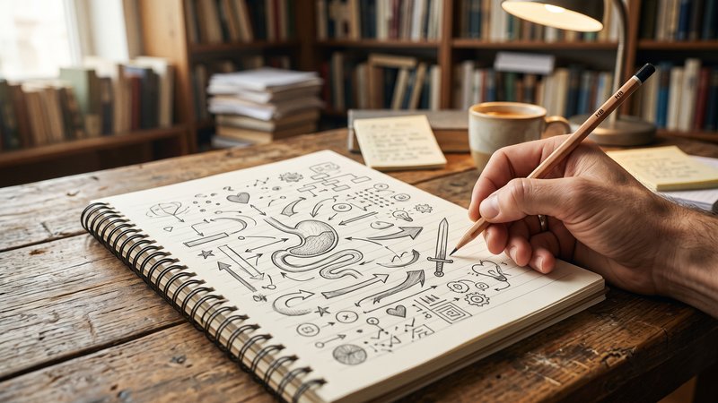 Los dibujos de la victoria son pequeños dibujos en los márgenes de tus apuntes. No tienen que ser bonitos. No tienen que parecer profesionales. Su función no es decorar, sino crear señales visuales que despierten recuerdos.