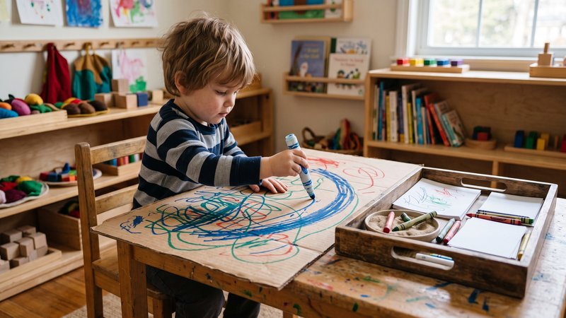 Muchos niños sufren porque se les pide escribir en espacios pequeños demasiado pronto. Es más fácil empezar en grande: pizarrón, cartulina, arena, harina, hojas amplias o bandejas sensoriales.