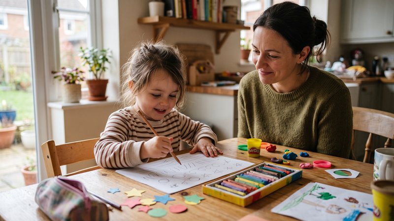 El progreso no siempre se ve como una letra perfecta. A veces se nota en cosas más pequeñas: sostiene mejor el lápiz, se cansa menos, acepta practicar o reconoce letras en la calle.