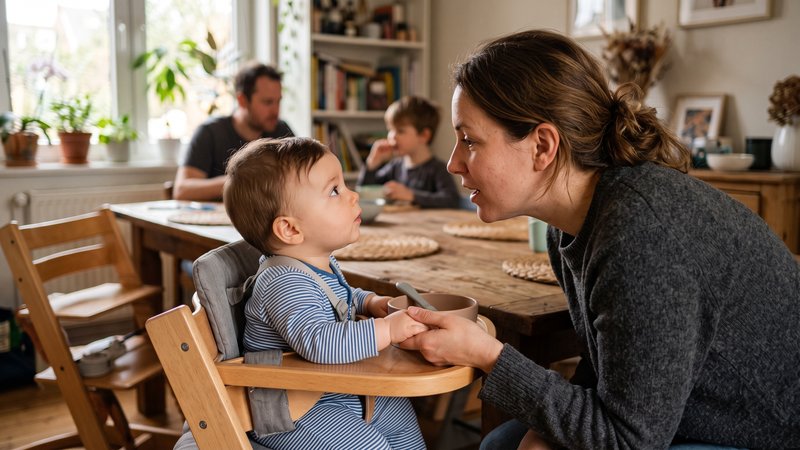 Antes de hablarle, intenta cumplir estas tres cosas: míralo, tócalo con cariño y cambia el tono de tu voz. No hace falta hacerlo perfecto. Lo importante es que el bebé sienta que la comunicación tiene emoción, presencia y dirección.