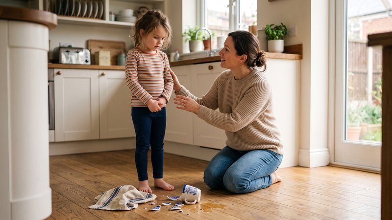 Imagina que a tu hija se le cae una taza y se rompe. Muchos padres reaccionan rápido diciendo: “No pasa nada, fue un accidente”. Parece una respuesta tranquila, incluso amorosa. Pero hay un detalle importante.